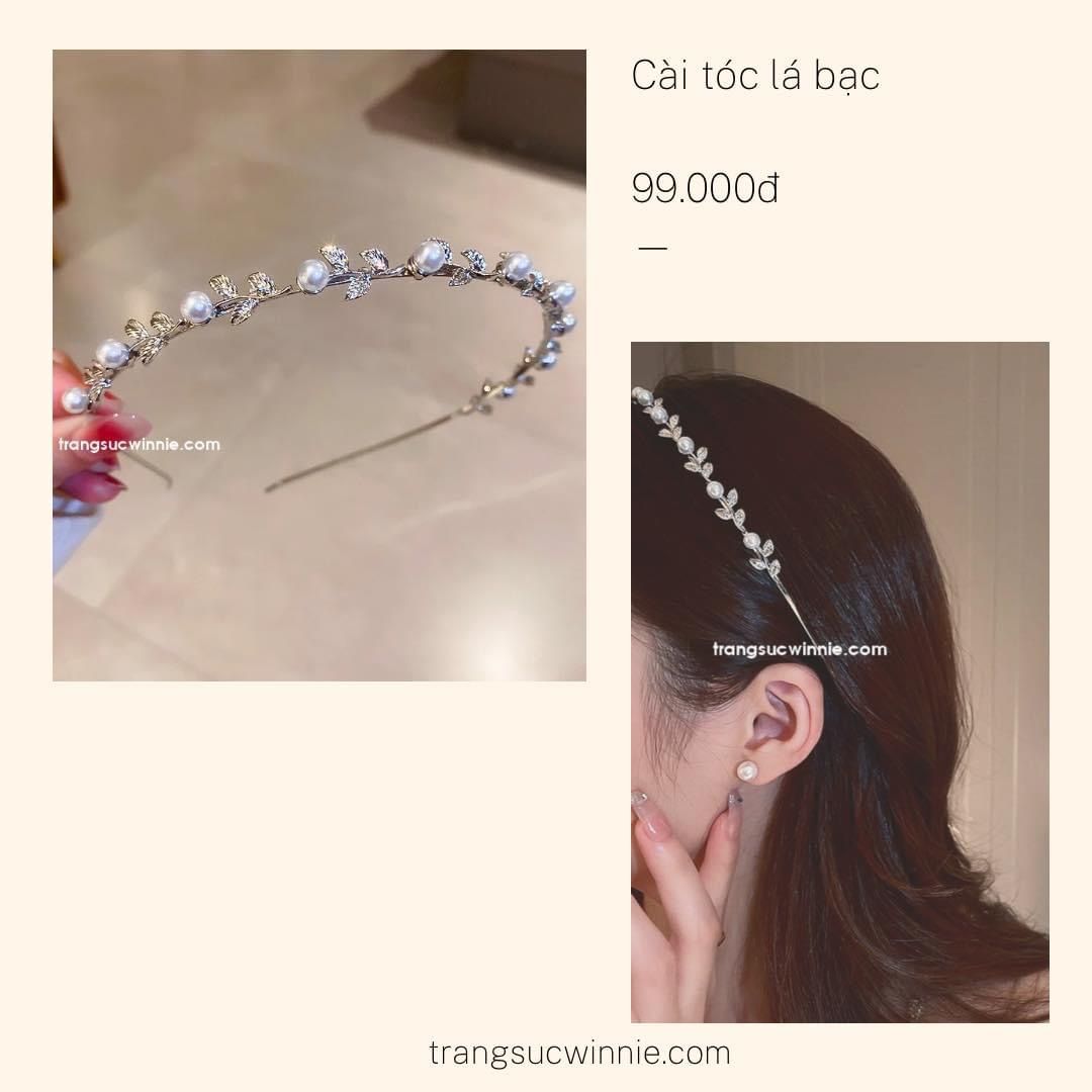 Cài tóc Lá bạc