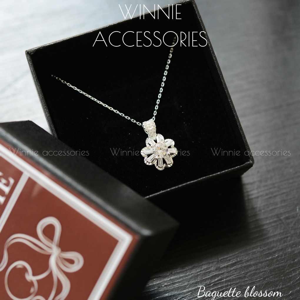 Dây chuyền Bạc S925 Baguette Blossom