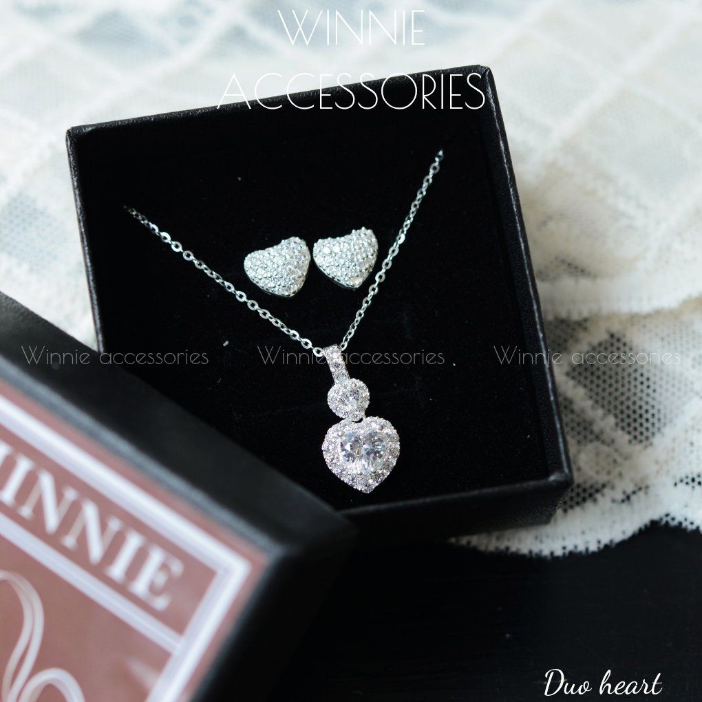 Dây chuyền Bạc S925 Duo Heart