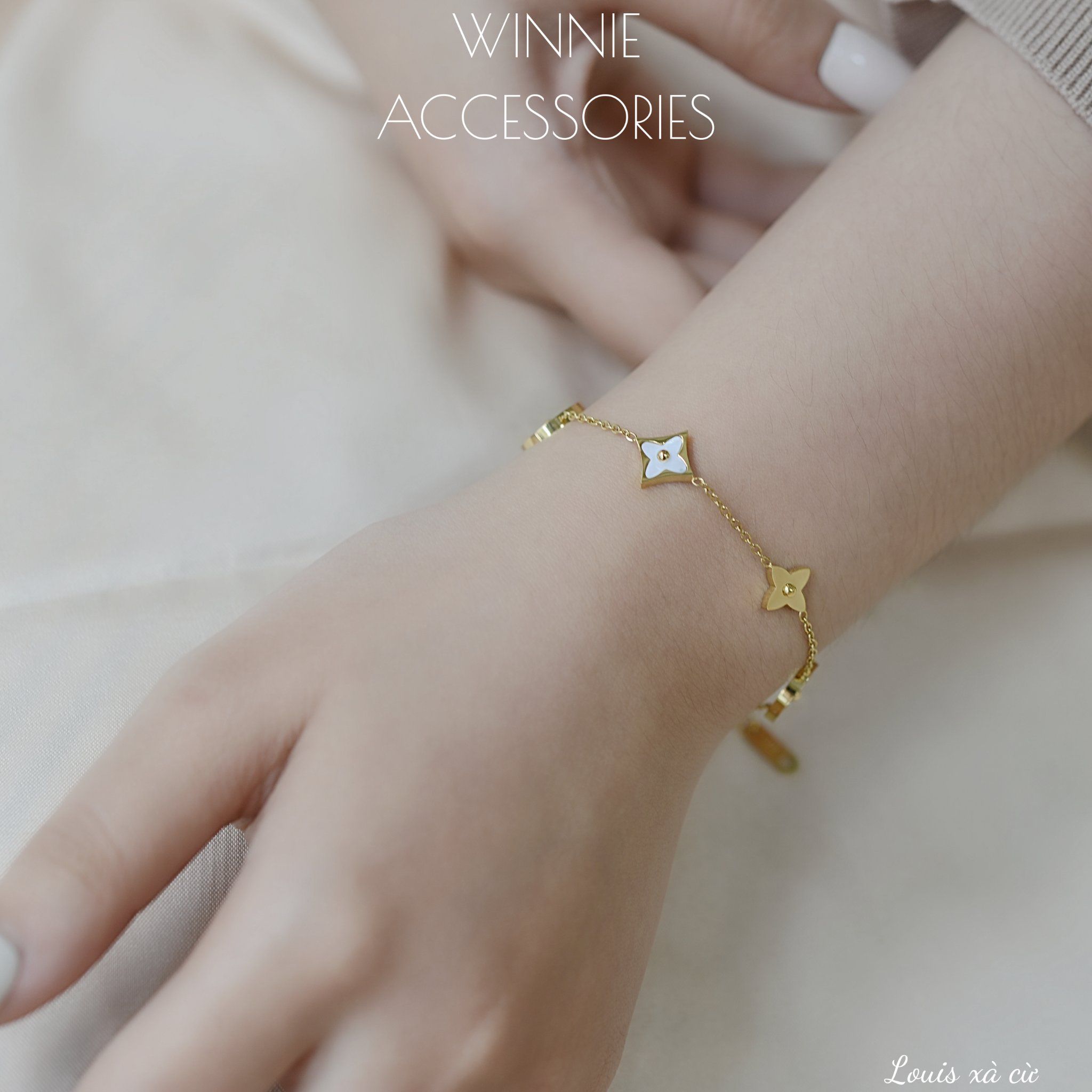 Lắc tay titan Louis xà cừ VG