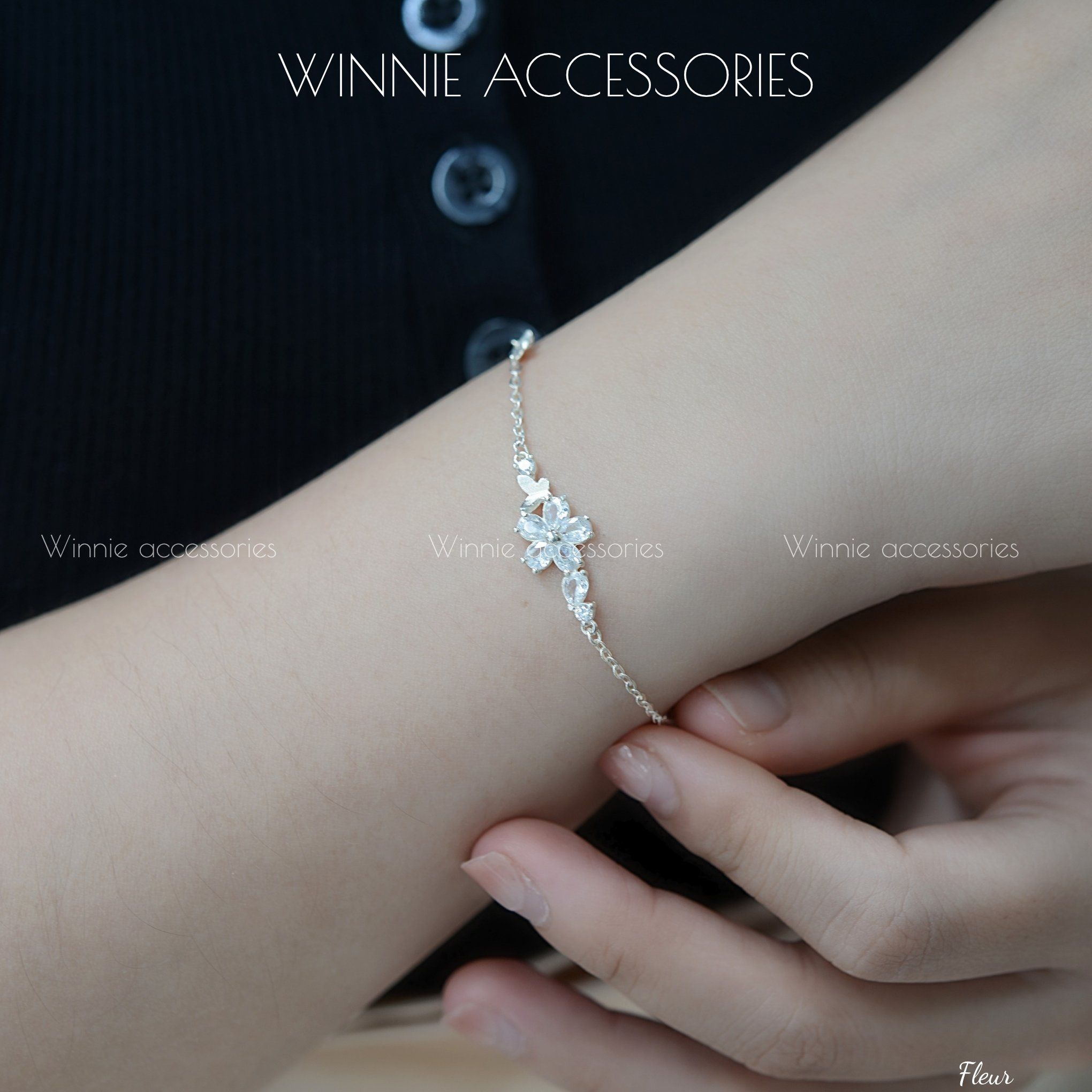 Lắc tay bạc S925 Fleur