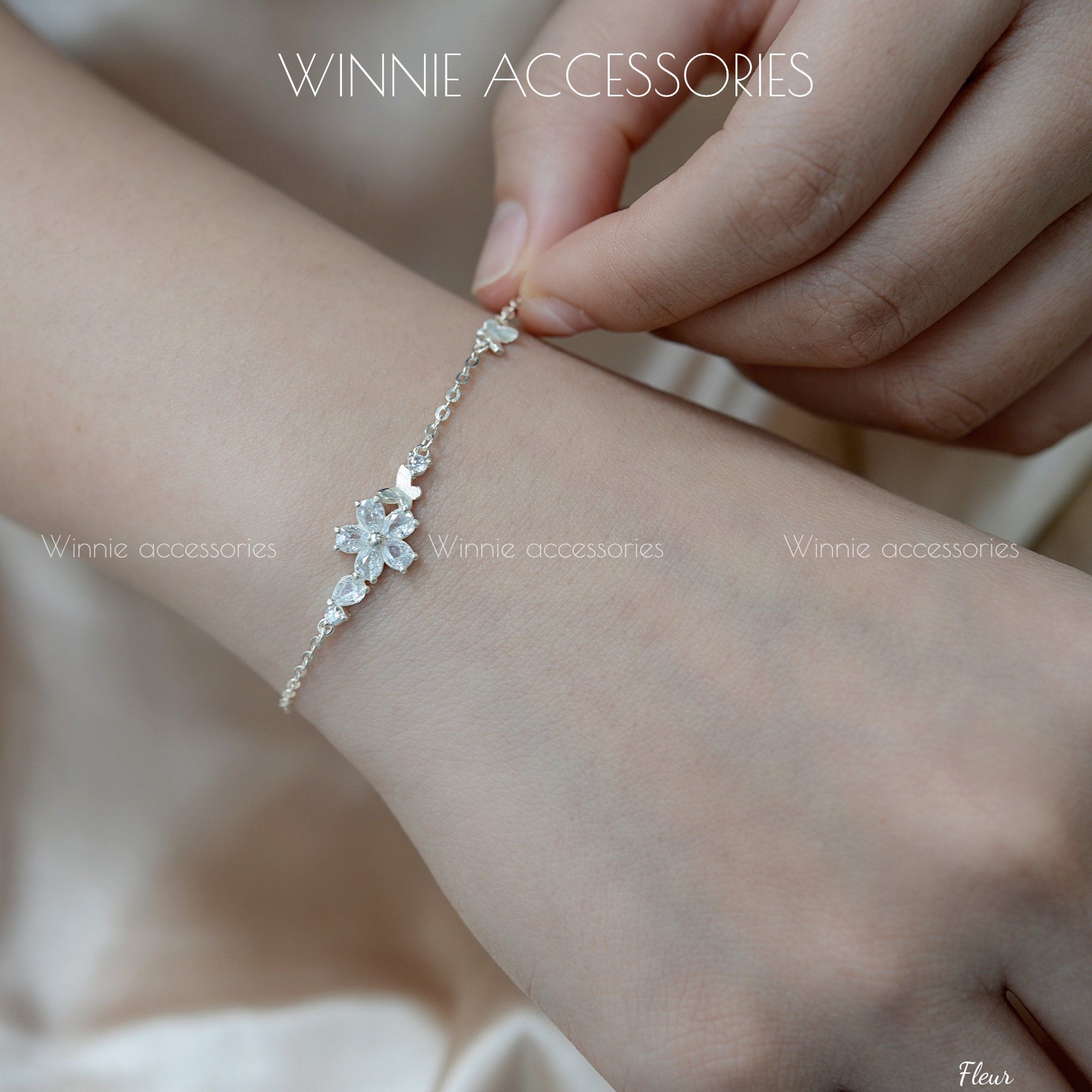 Lắc tay bạc S925 Fleur