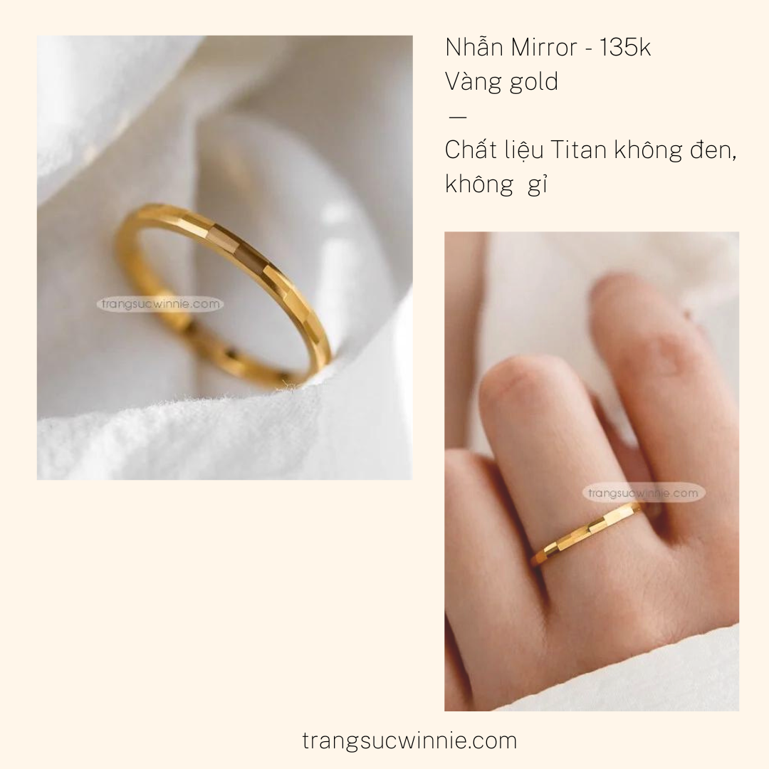 Nhẫn titan Mirror