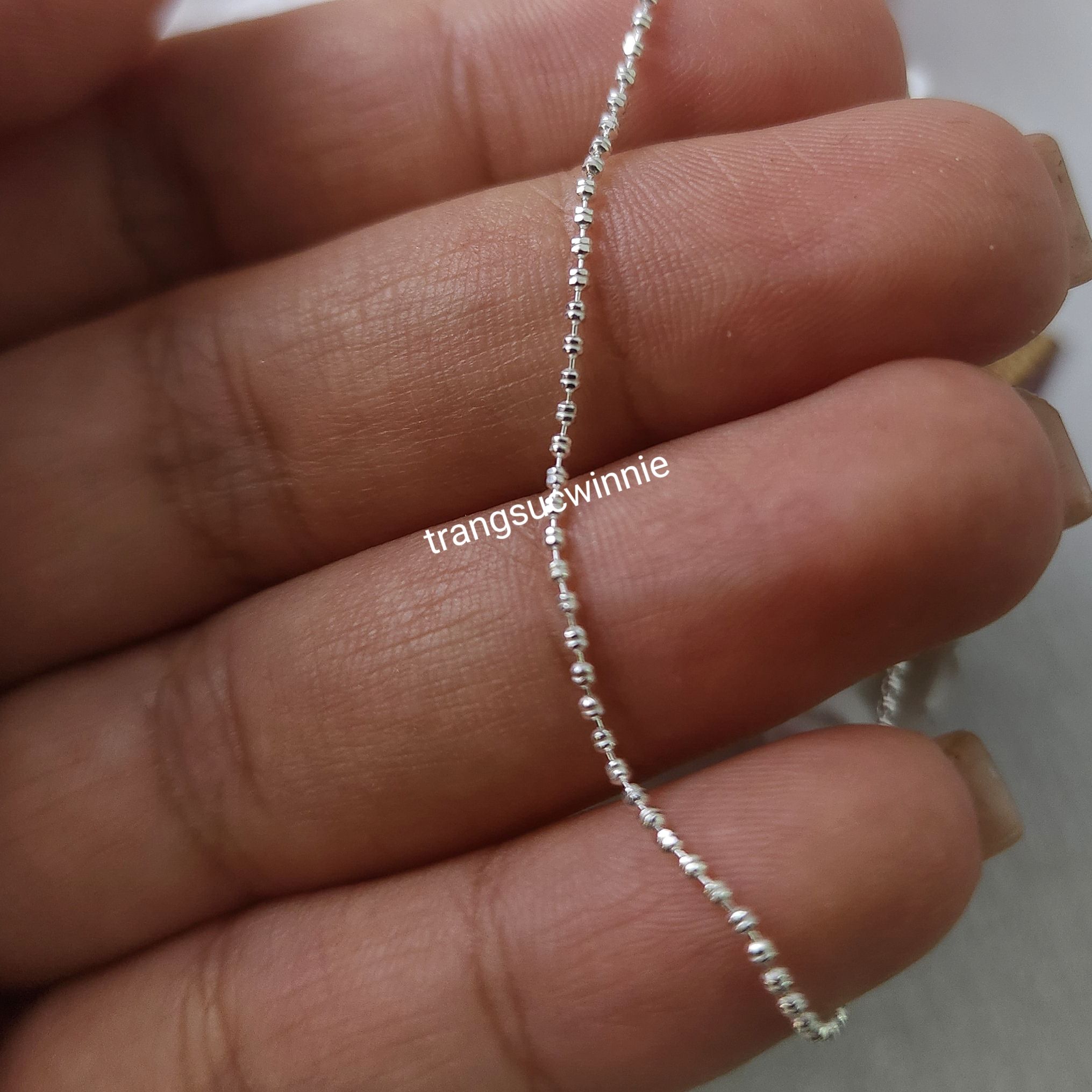 Dây chuyền Bạc S925 Bi nhuyễn