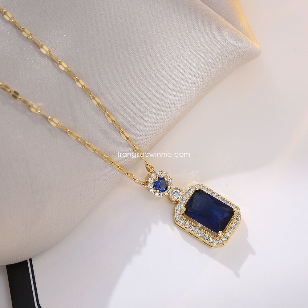 Dây chuyền titan Sapphire