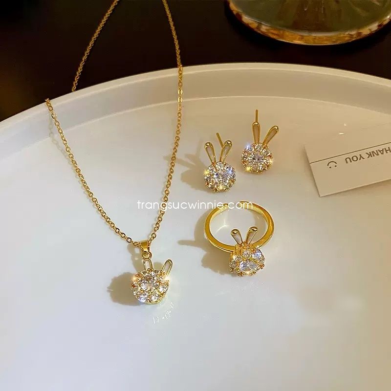 Nhẫn titan Thỏ xoay VG