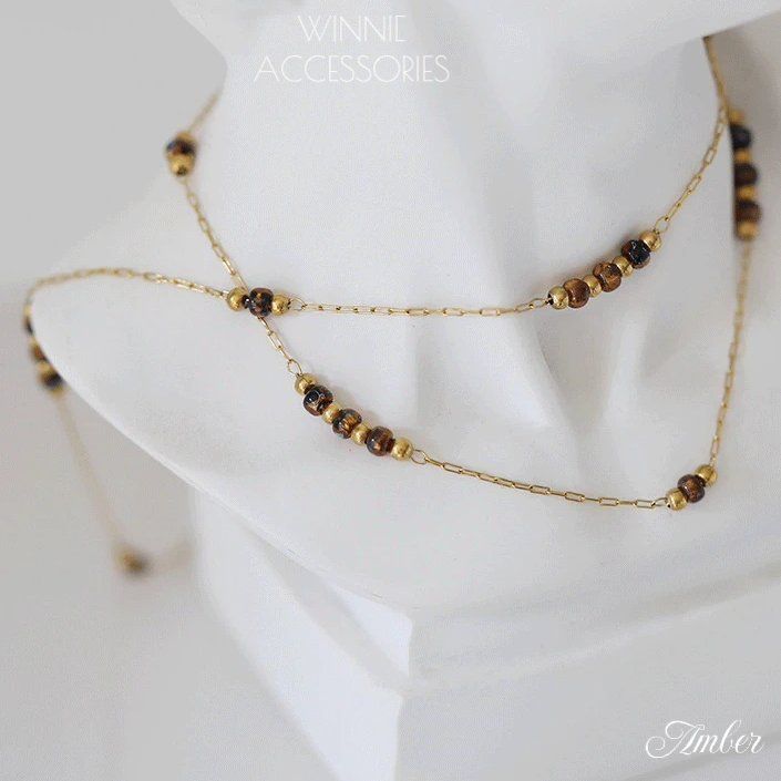 Dây chuyền Titan Amber