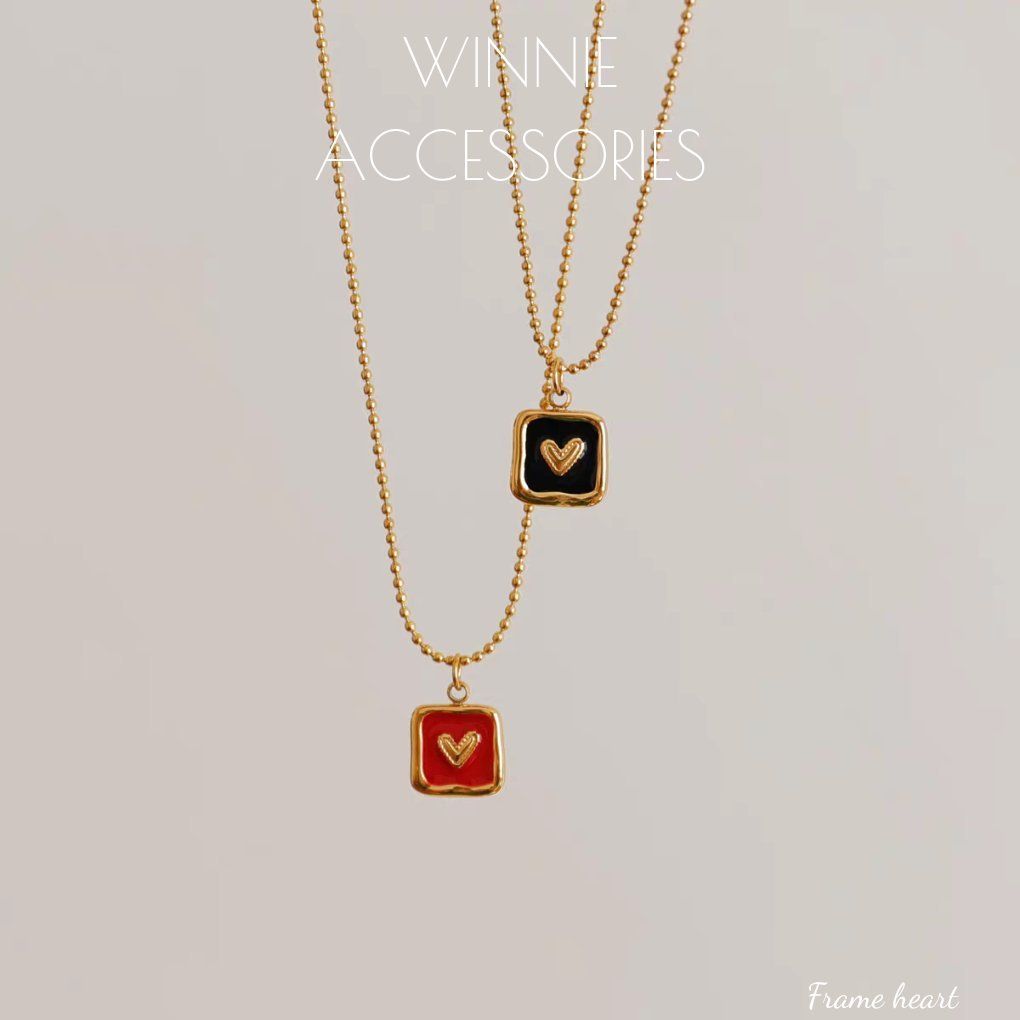 Dây chuyền Titan Frame heart