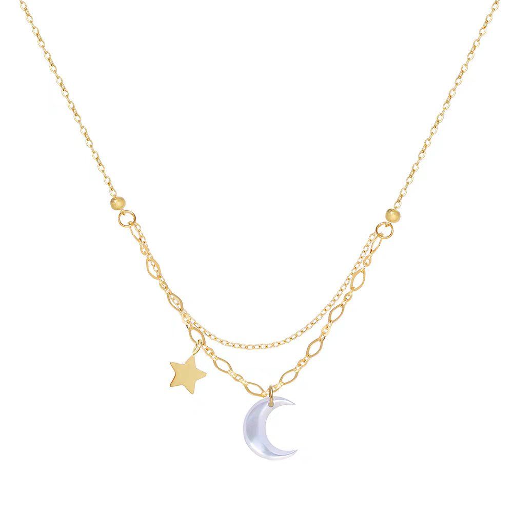 Dây chuyền Titan Layer Moon