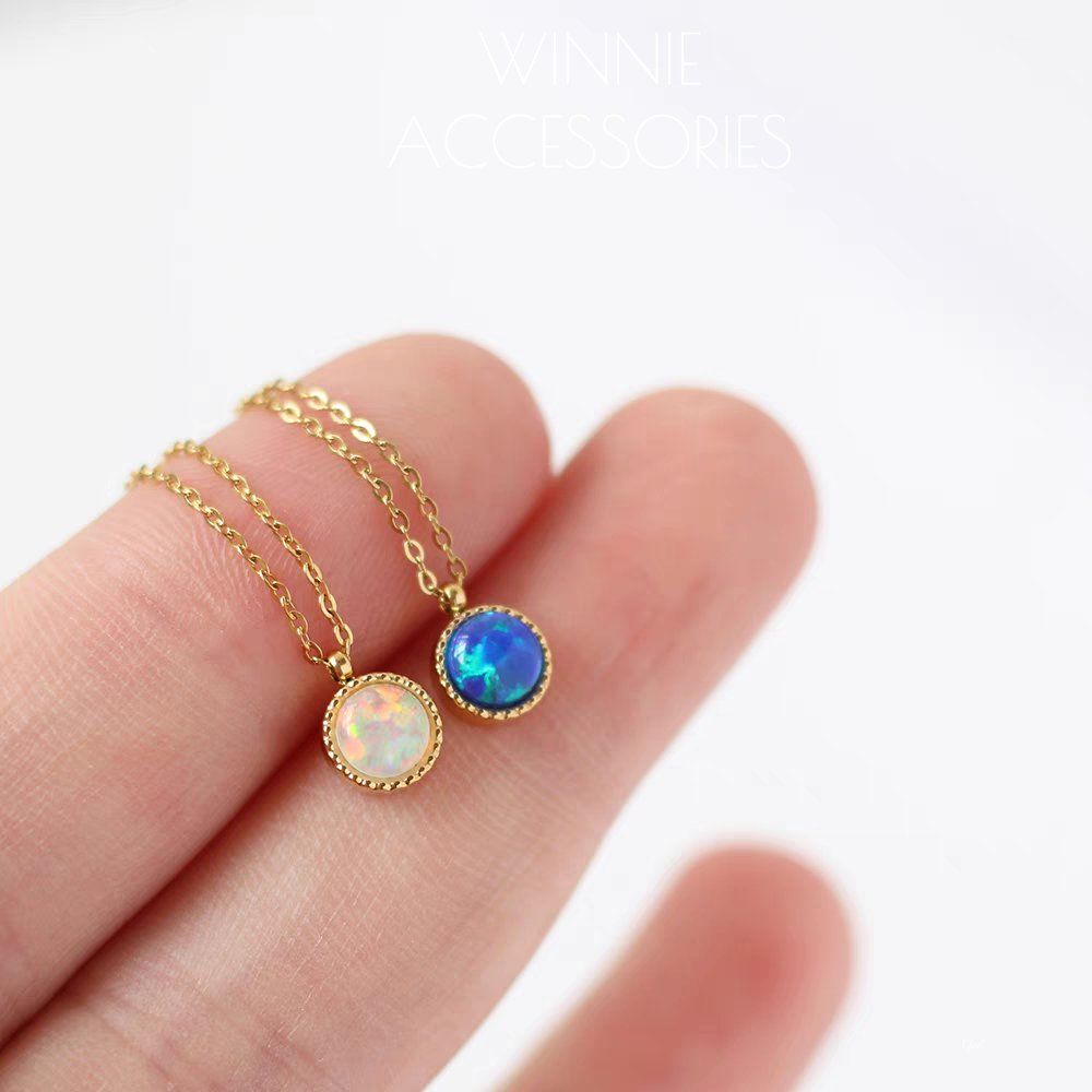 Dây chuyền Titan Opal
