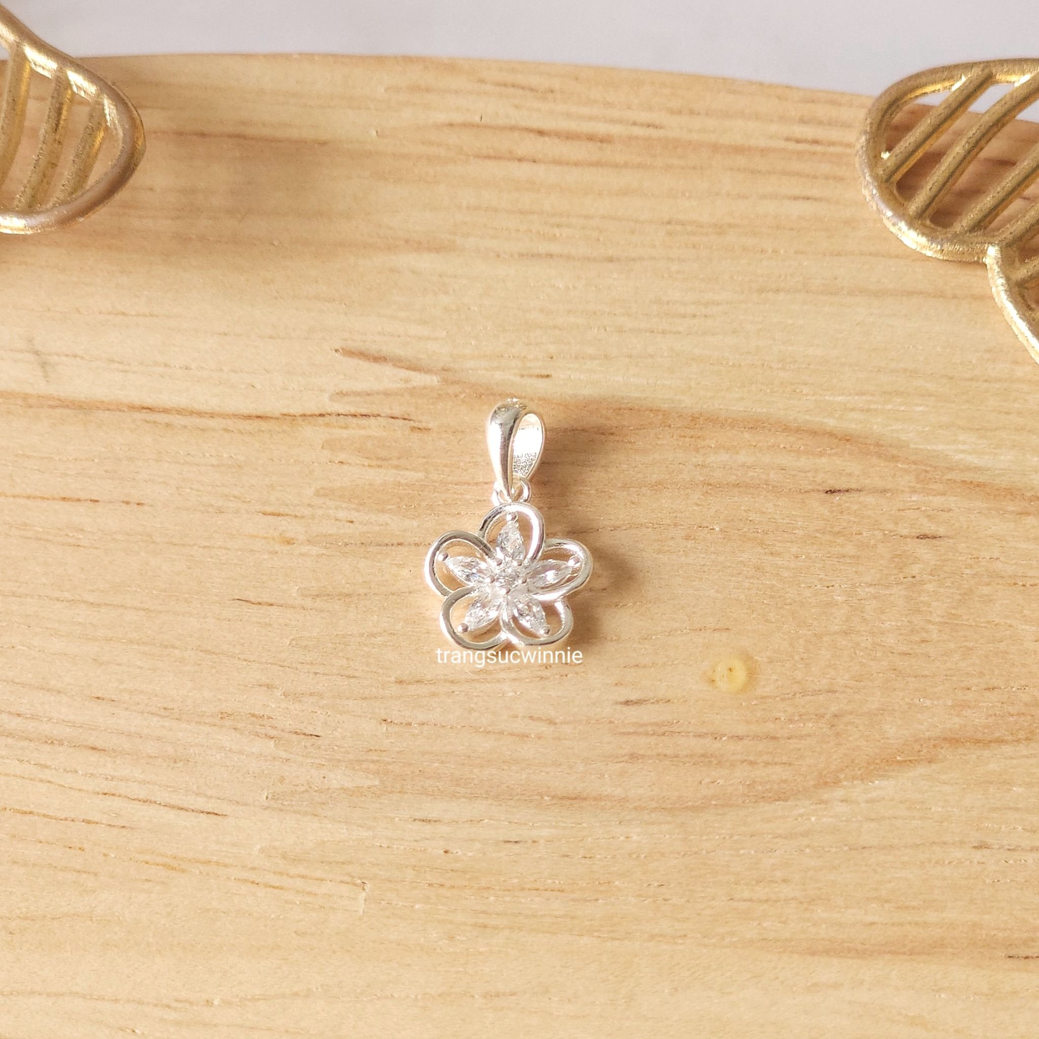 Charm Bạc S925 Hoa viền