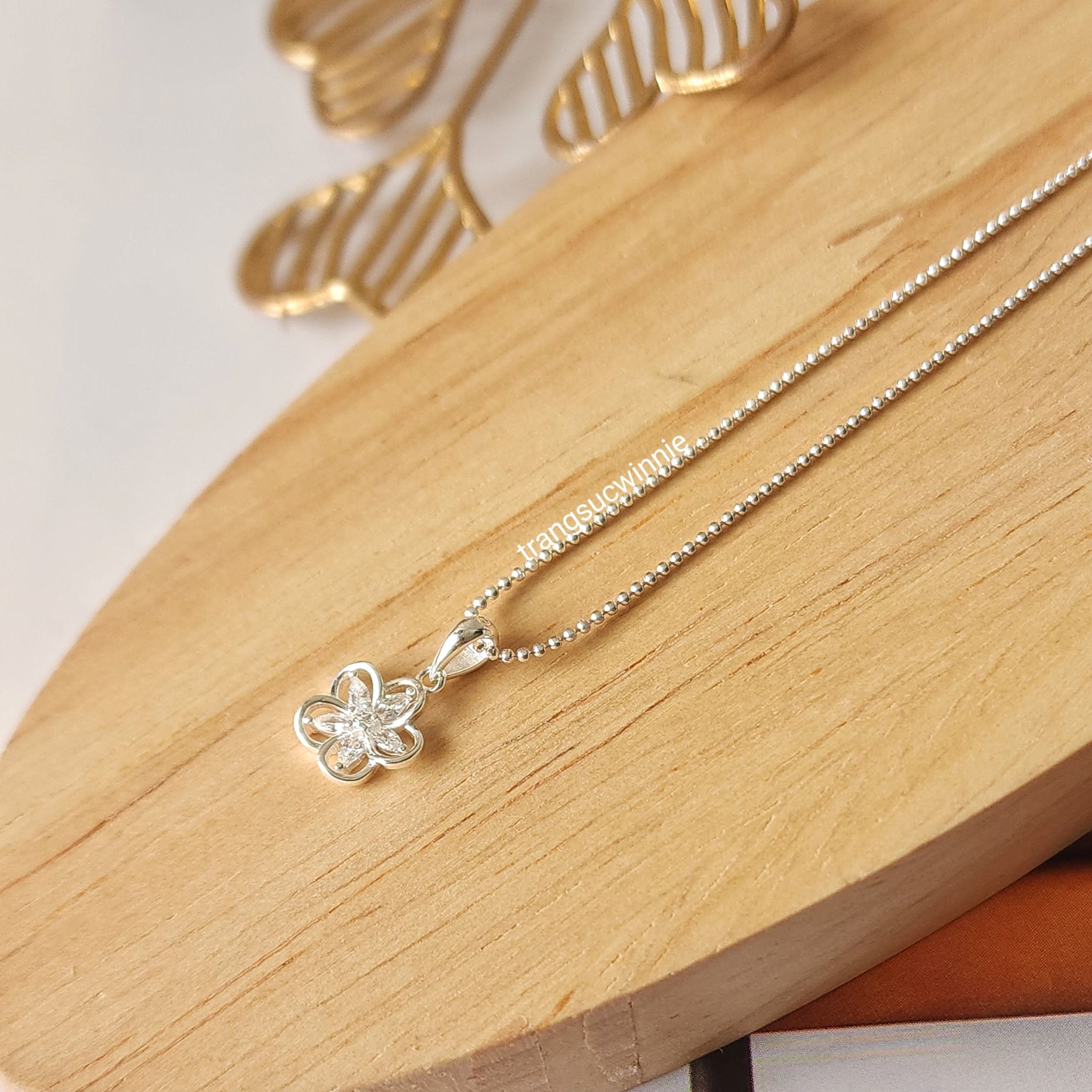 Charm Bạc S925 Hoa viền