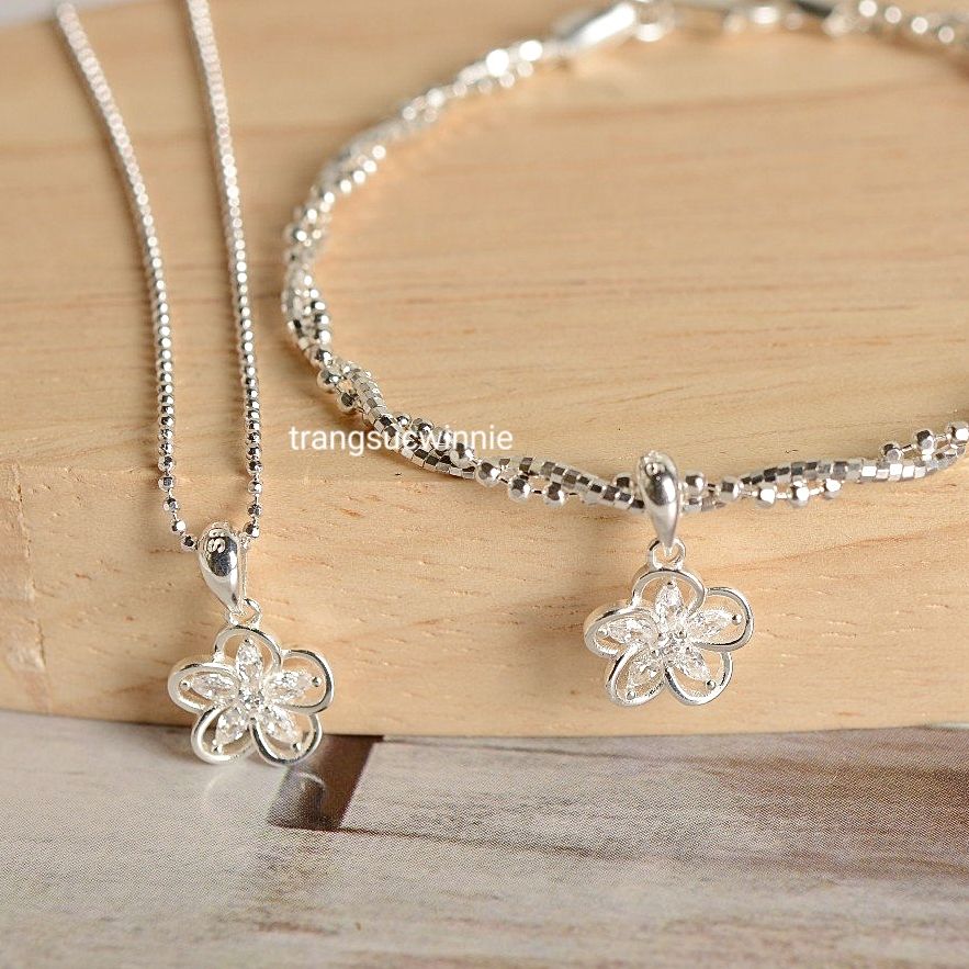Charm Bạc S925 Hoa viền