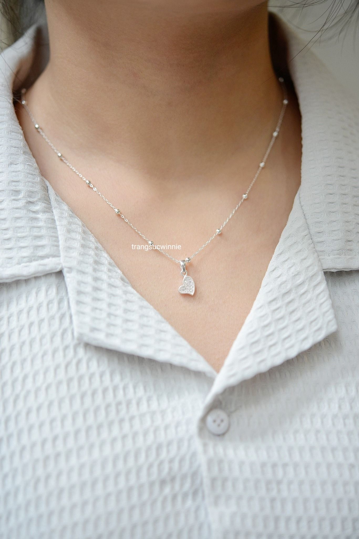Charm Bạc S925 Jenny heart