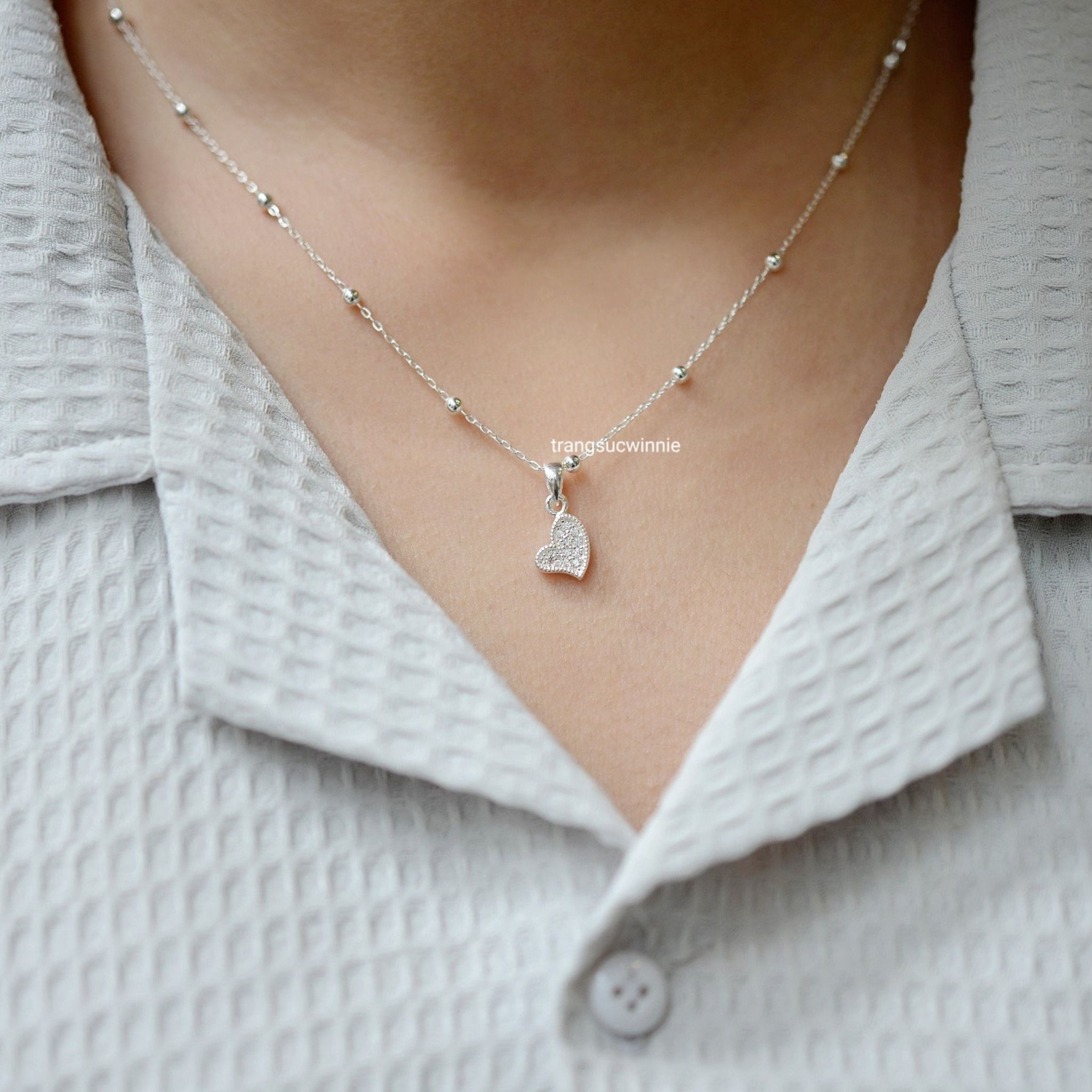 Charm Bạc S925 Jenny heart