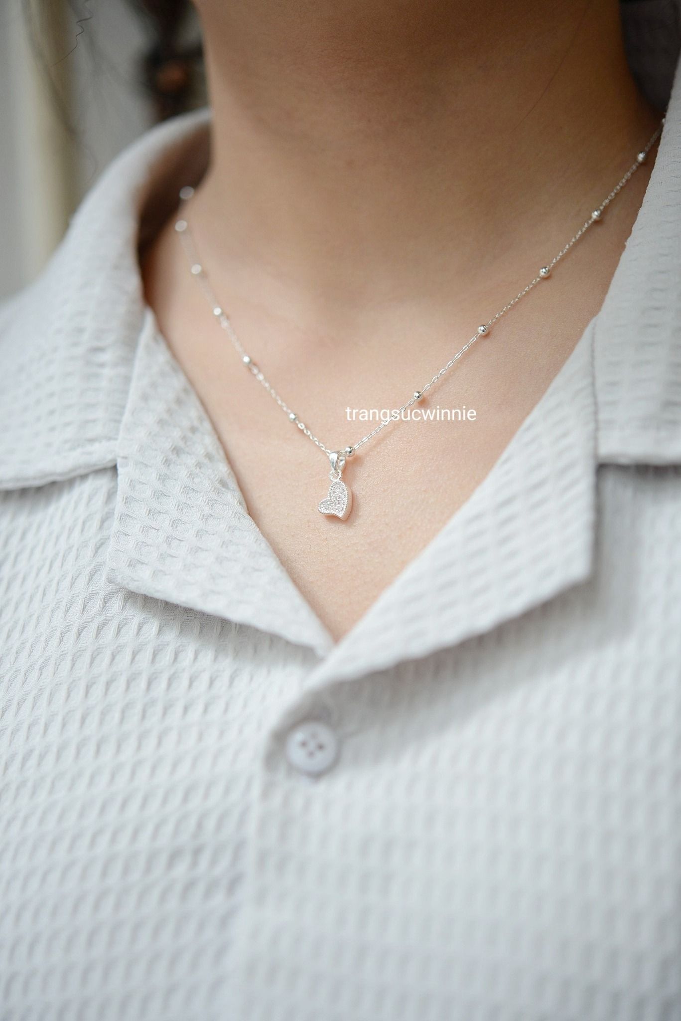 Charm Bạc S925 Jenny heart