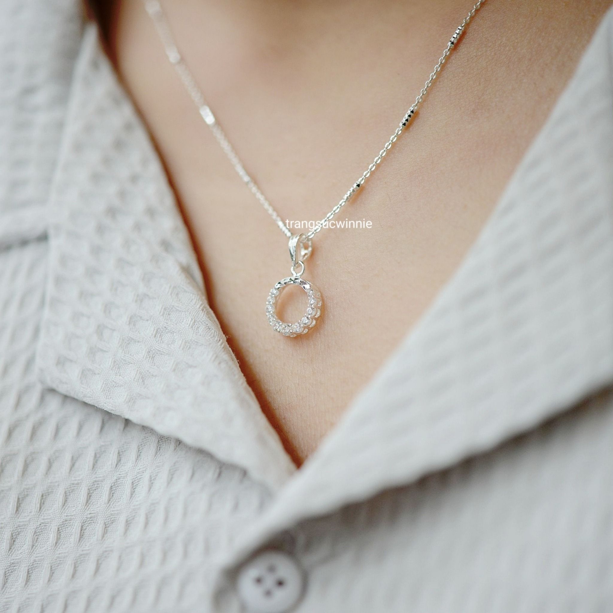 Charm Bạc S925 Circle twin