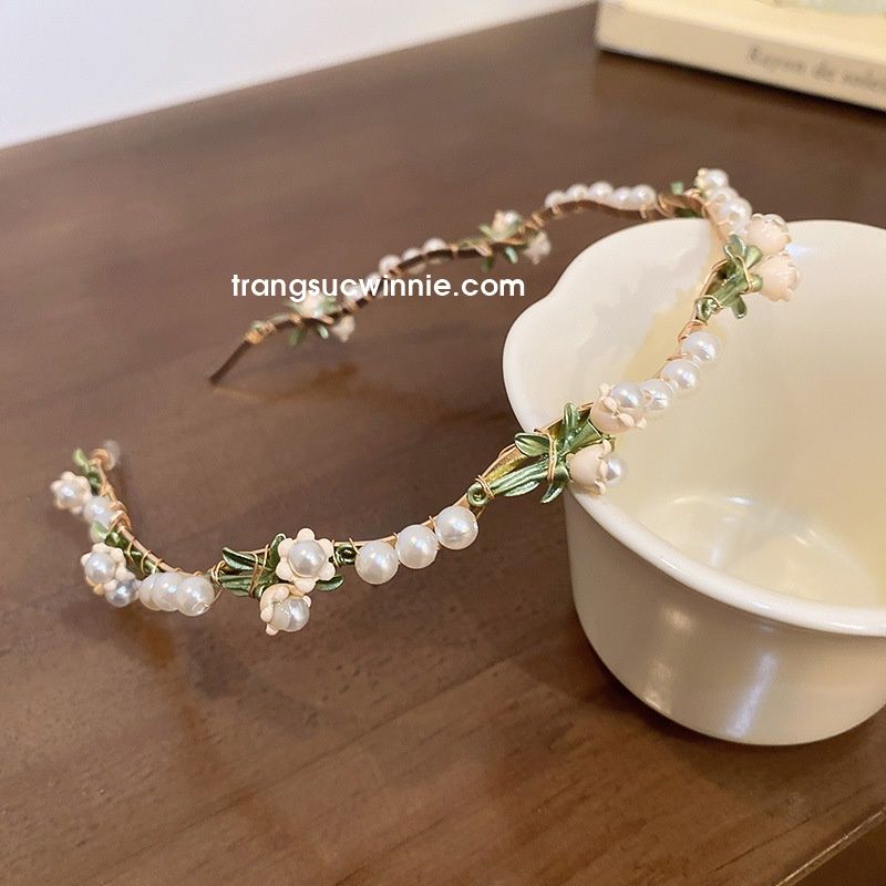 Cài tóc Linh lan beige