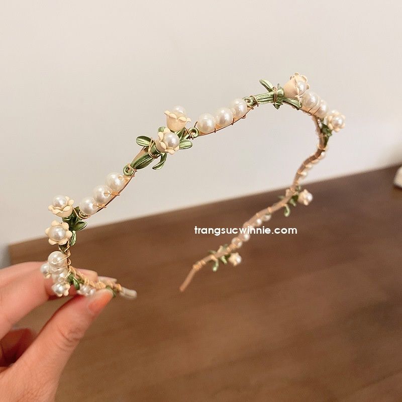 Cài tóc Linh lan beige