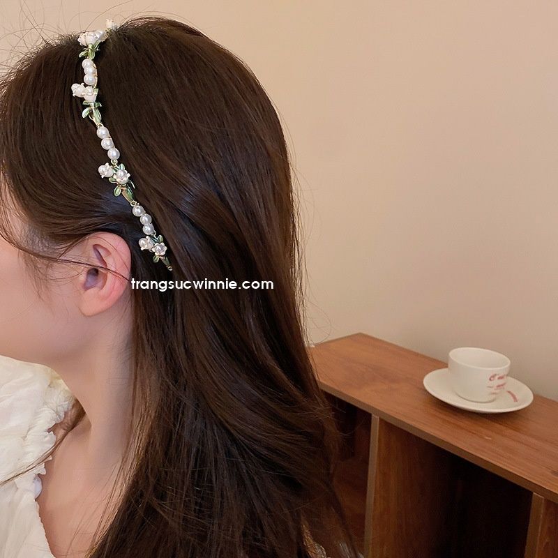 Cài tóc Linh lan beige