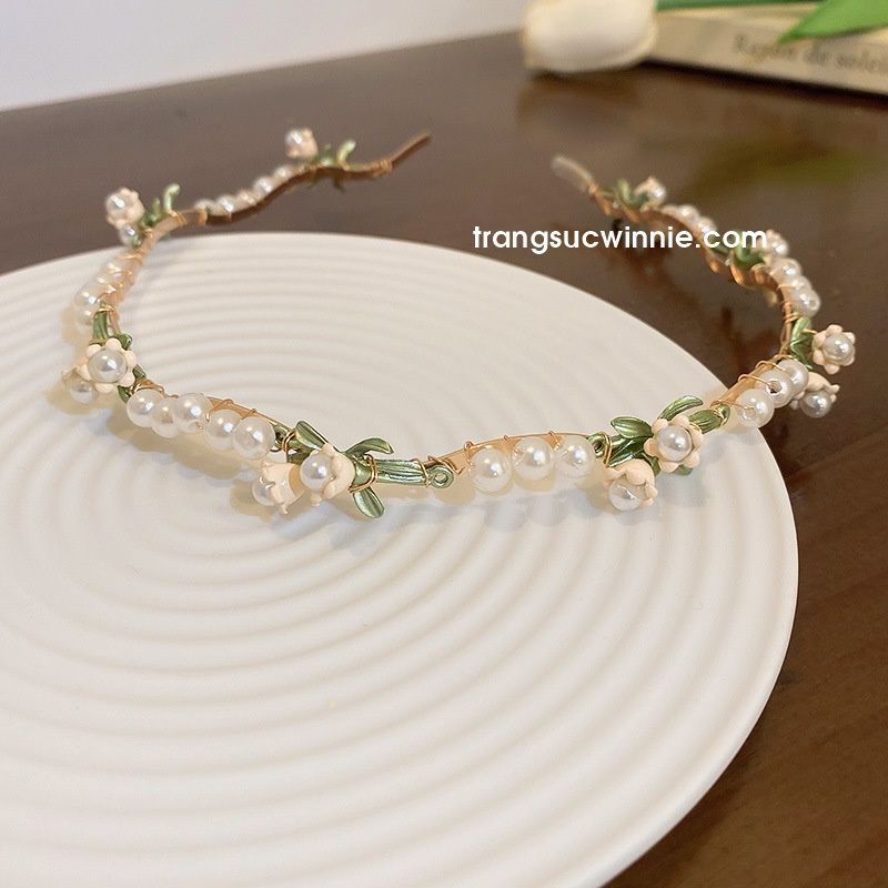 Cài tóc Linh lan beige