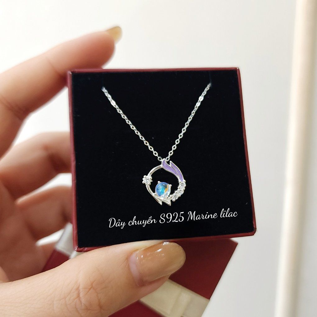 Dây chuyền Bạc S925 Marine Lilac