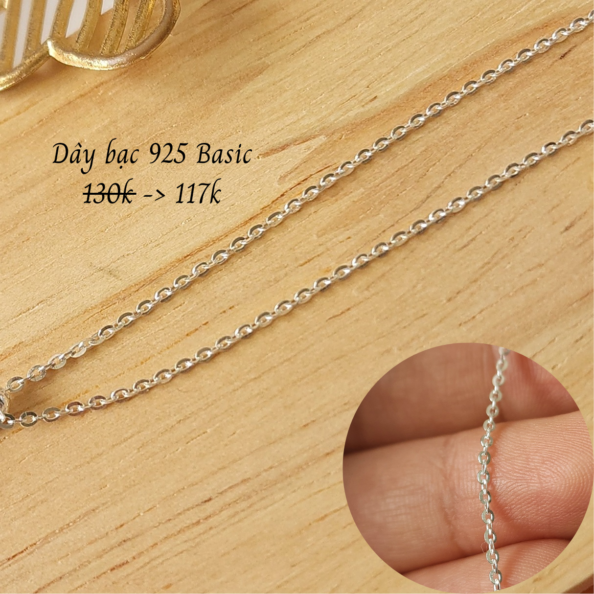 Dây chuyền Bạc S925 Basic