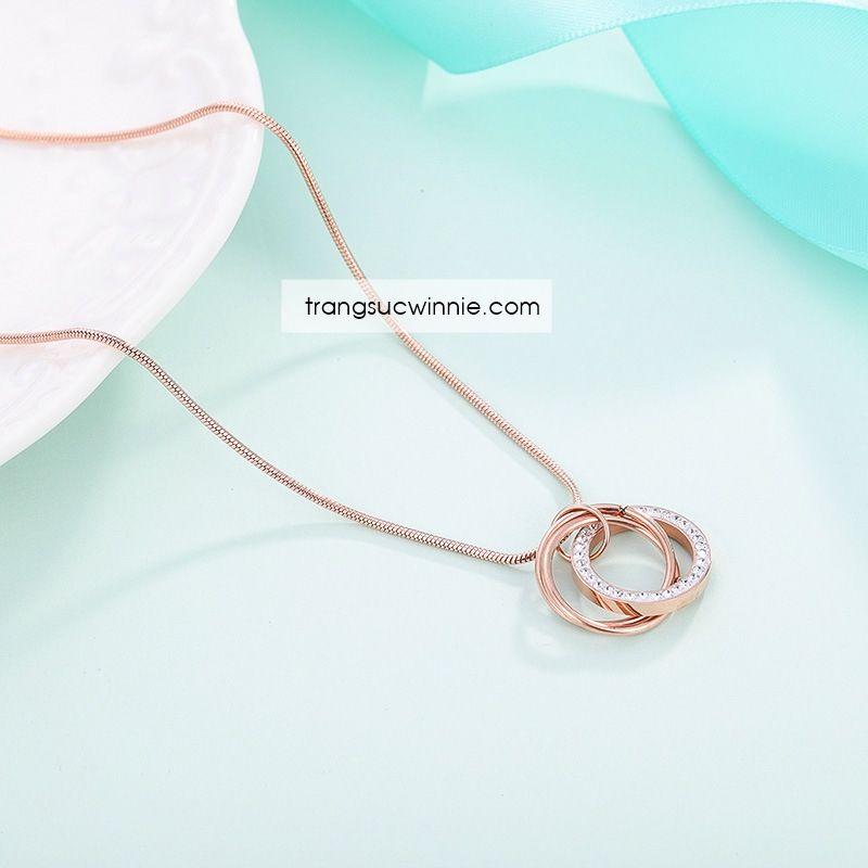 Dây chuyền titan 3 vòng VH