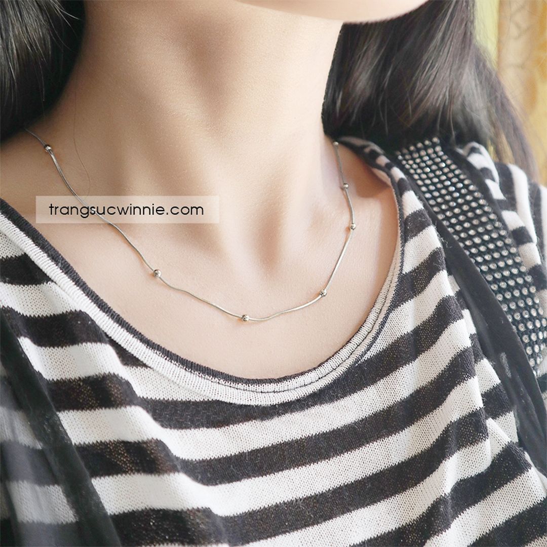 Dây chuyền titan bi