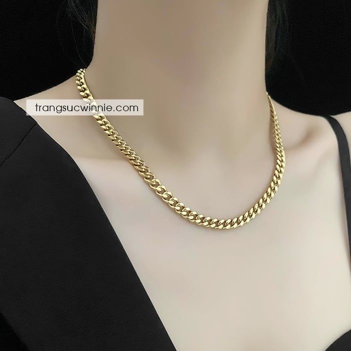 Dây chuyền titan Flat chain L