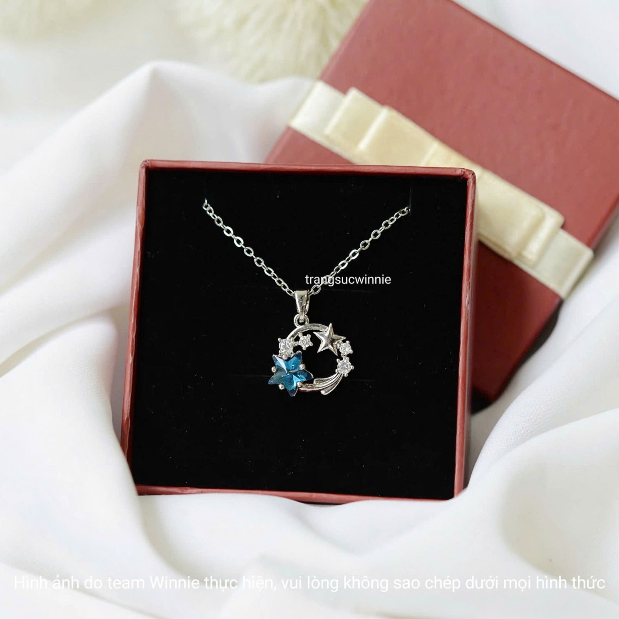 Dây chuyền titan Galaxy star circle