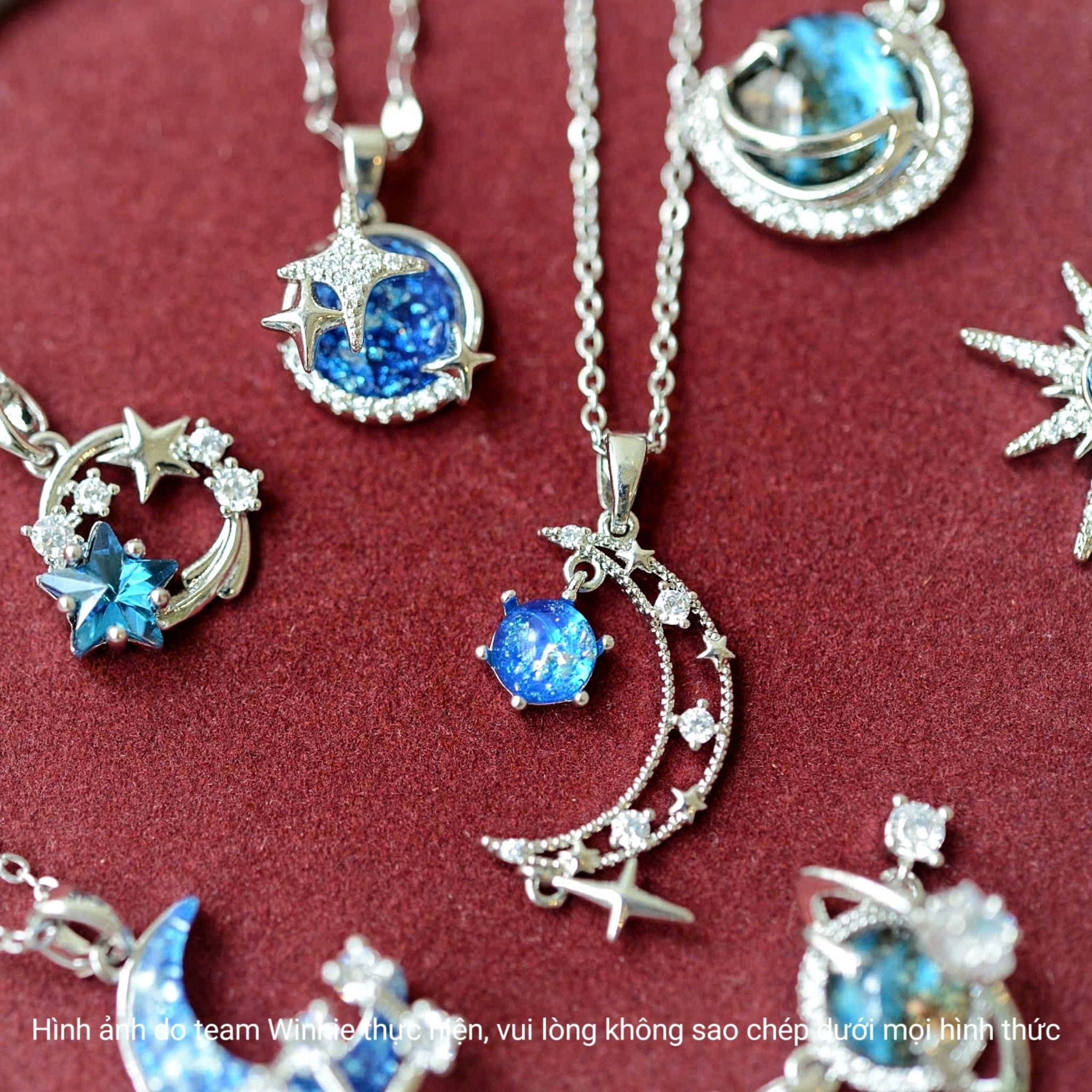 Dây chuyền titan Galaxy silver moon