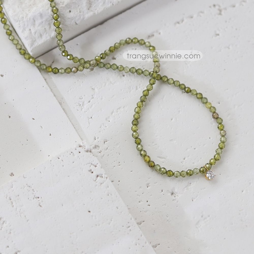 Dây chuyền titan Gradient olive