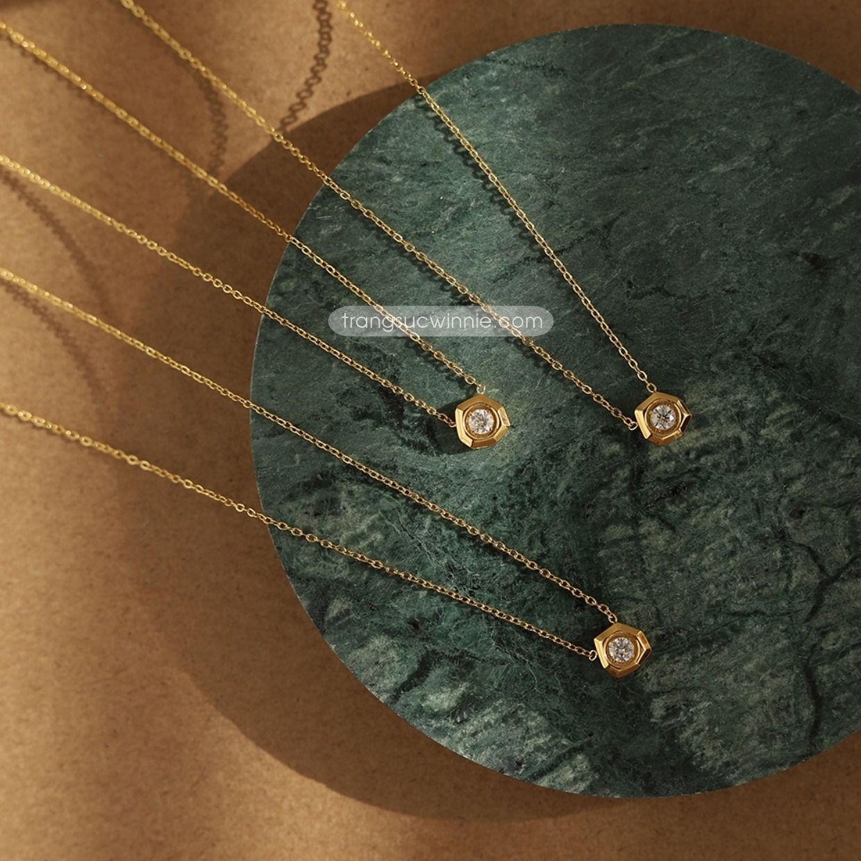 Dây chuyền titan Diamants hexa