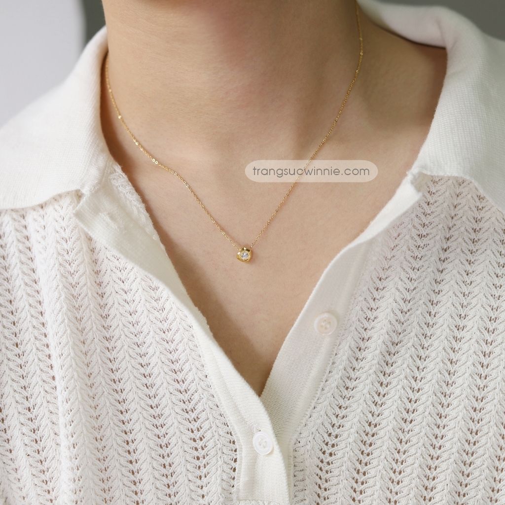 Dây chuyền titan Diamants hexa
