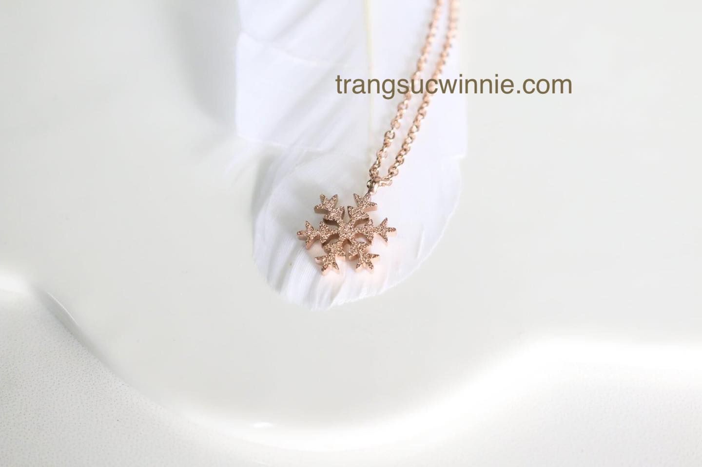 Dây chuyền titan hoa tuyết VH