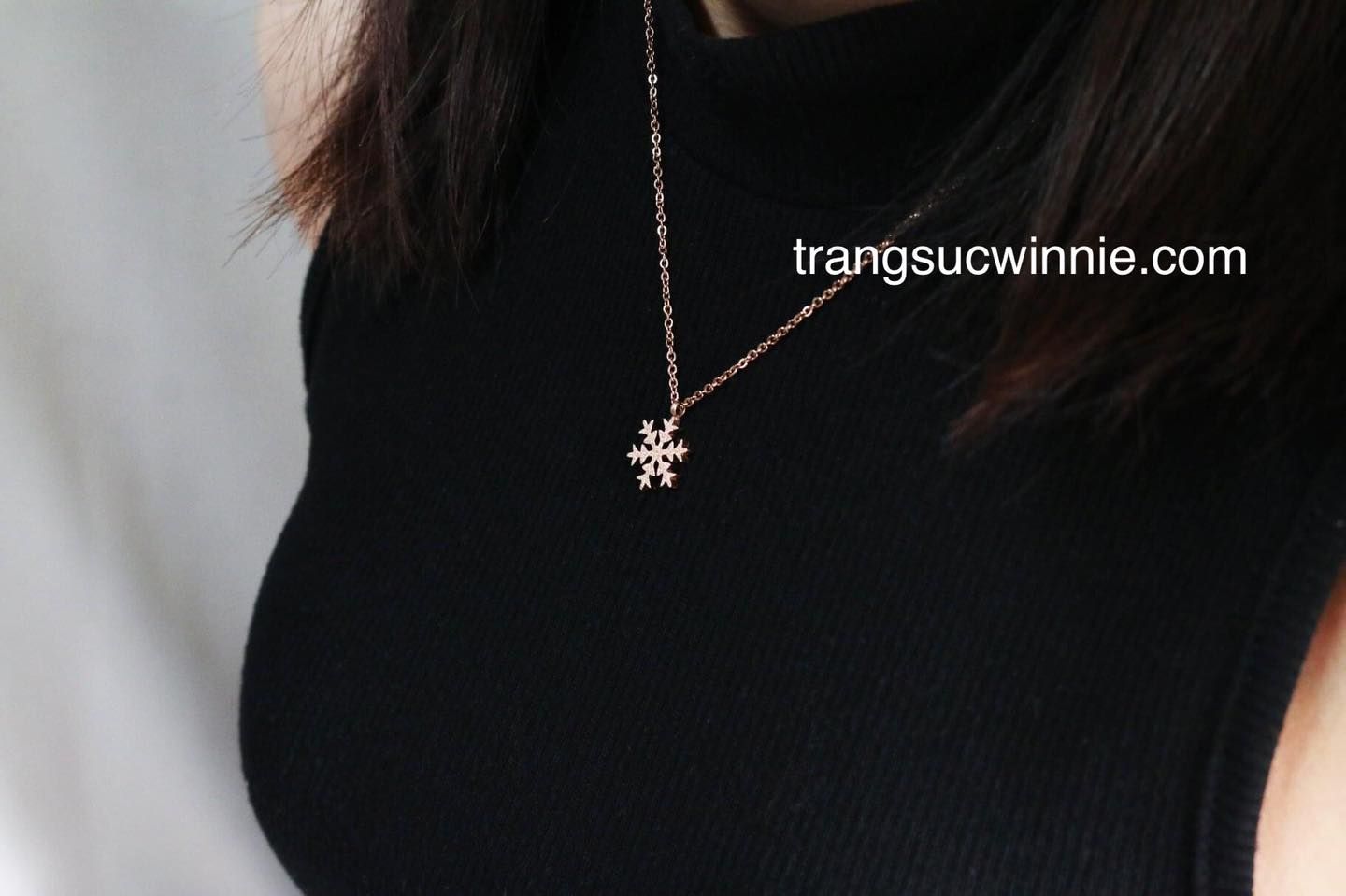 Dây chuyền titan hoa tuyết VH