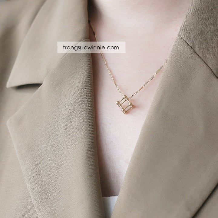 Dây chuyền titan Lập phương
