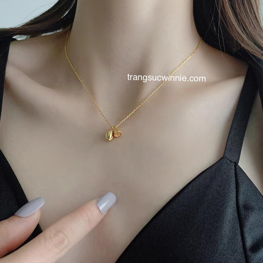 Dây chuyền titan Lotus