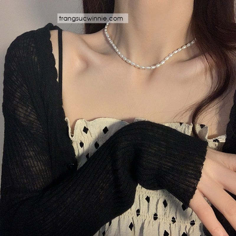 Dây chuyền Ngọc trai hạt gạo
