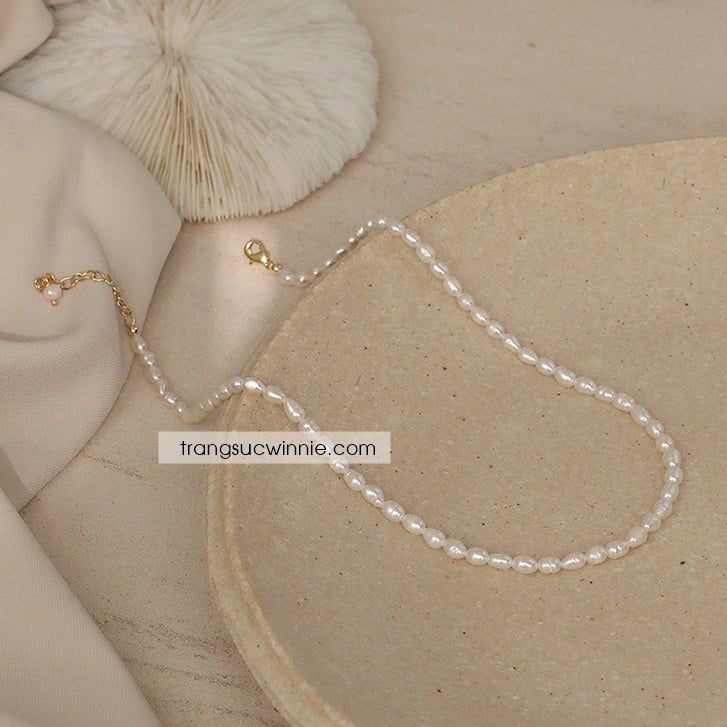 Dây chuyền Ngọc trai hạt gạo
