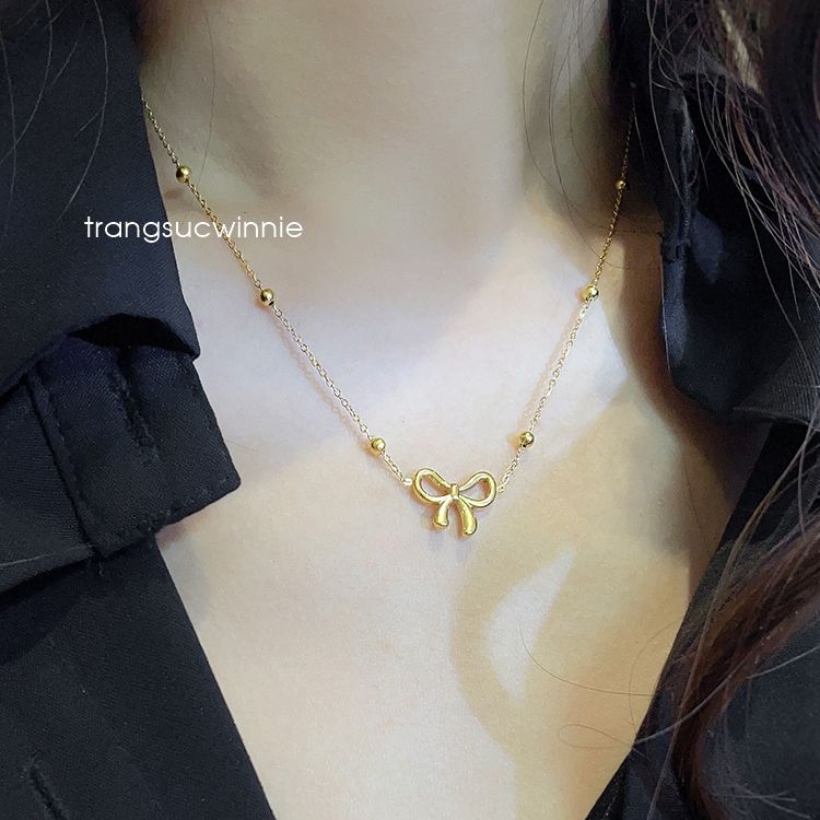 Dây chuyền titan Nơ bi