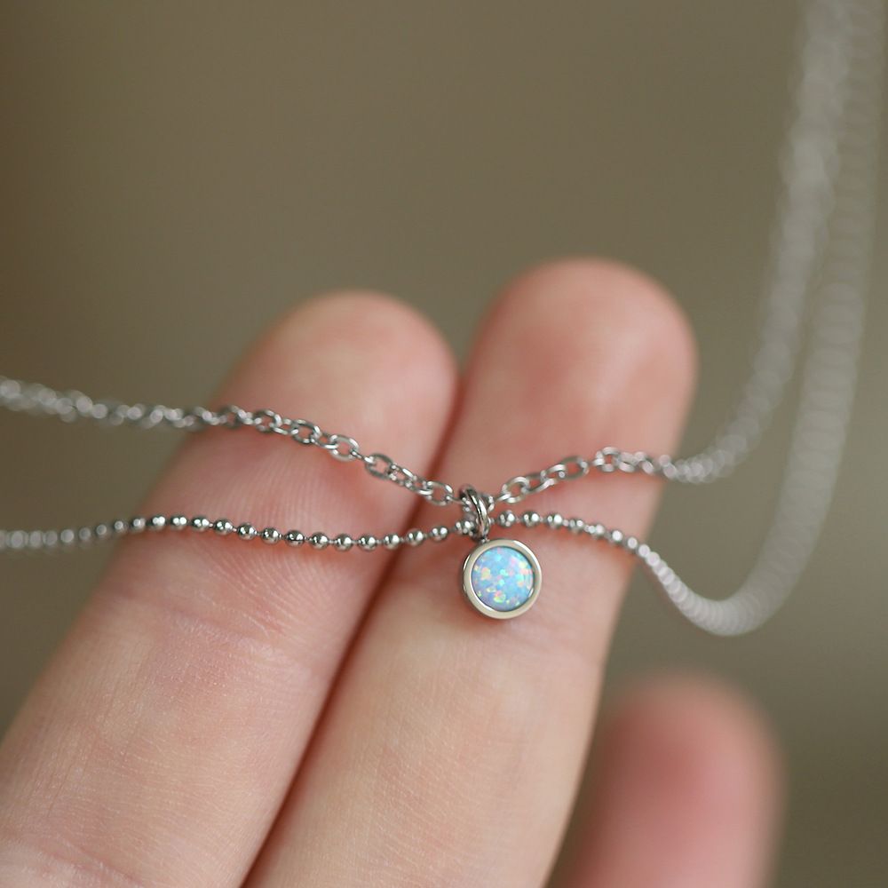 Dây chuyền Titan Opal Wing