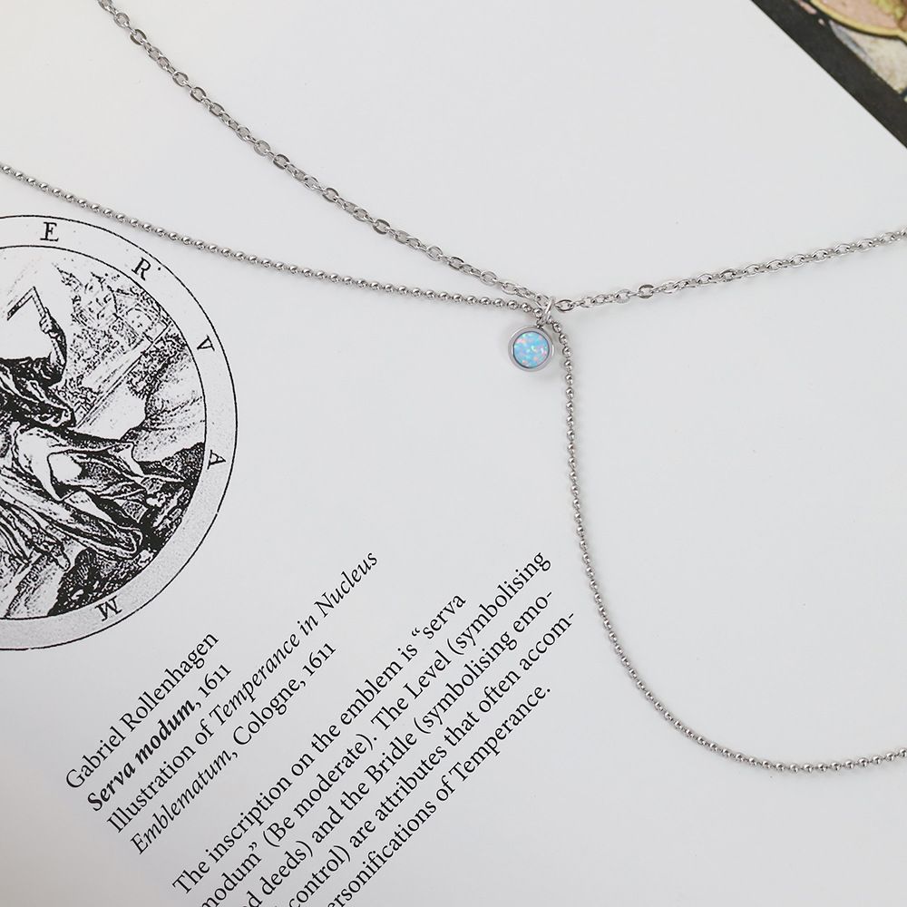 Dây chuyền Titan Opal Wing