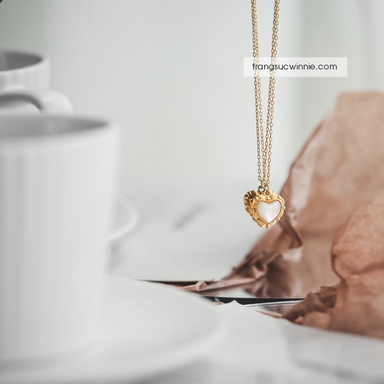 Dây chuyền titan Retro Heart