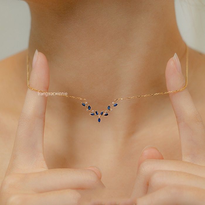 Dây chuyền Bạc S925 Sapphire Deer
