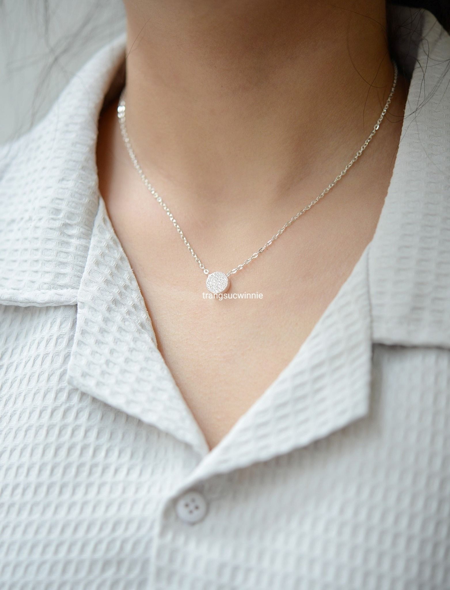 Dây chuyền Bạc S925 Simple circle