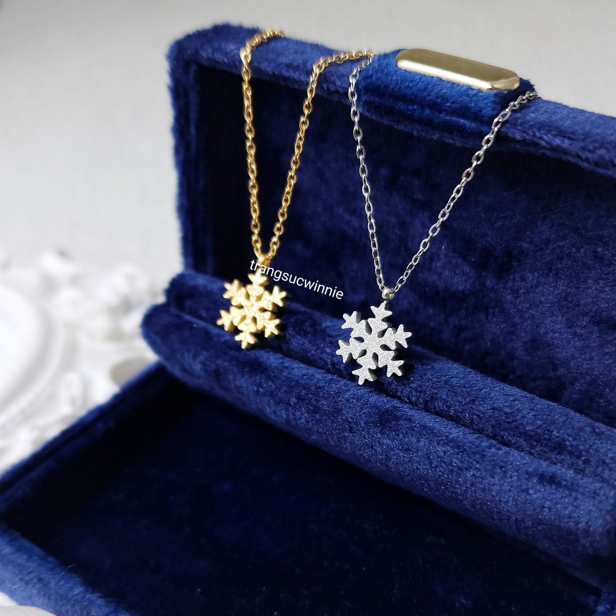 Dây chuyền Titan Snowflake