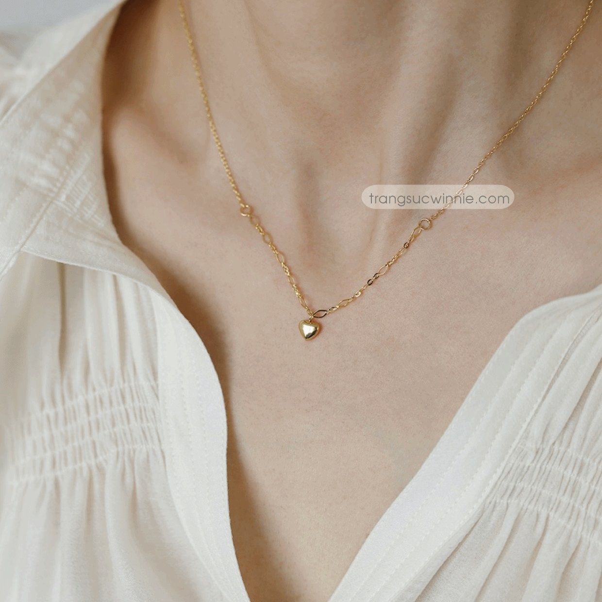 Dây chuyền titan Tim sophie