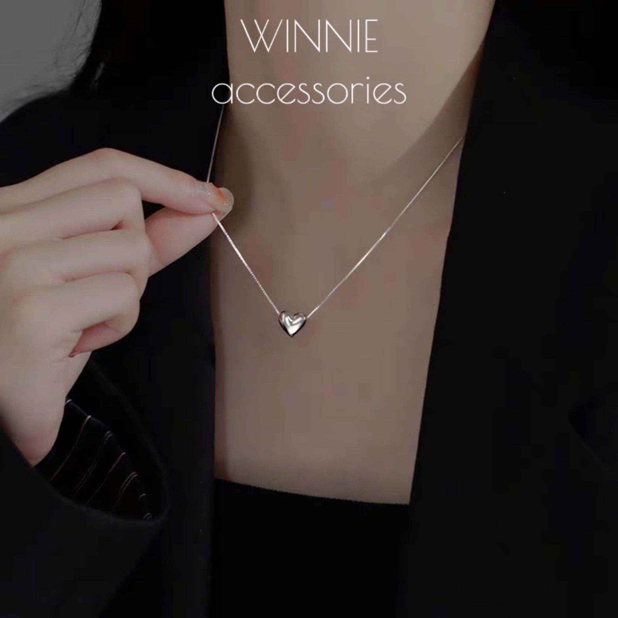 Dây chuyền Bạc S925 Tim Ú